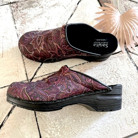 Sanita Women's Vegan Cosmic Clog Fuchsia Textile Size 38/7.5 - Picture 2 of 16